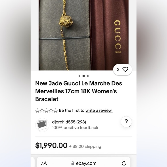 Gucci Diamond Bracelet Le Marche des Merveilles Feline - Picture 10 of 10